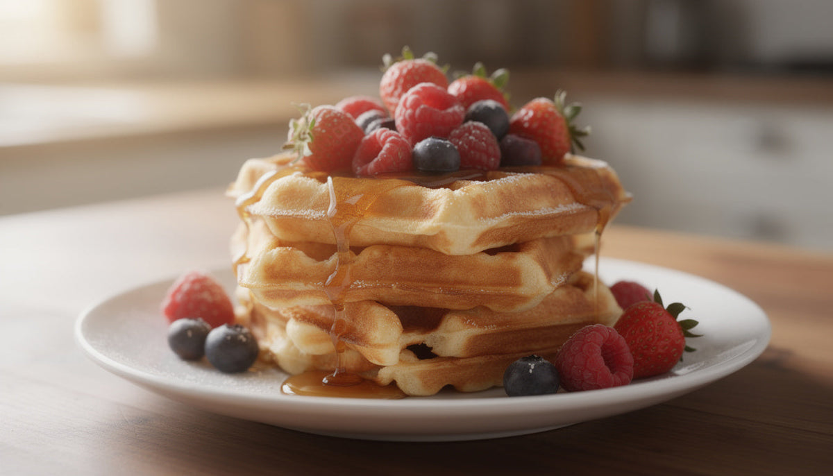 Kefir-Waffeln: Knusprig, fluffig & probiotisch