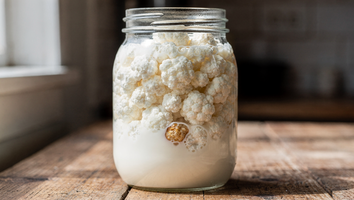 Kefirknollen vermehren - reichlich Milchkefir Kulturen im Glas