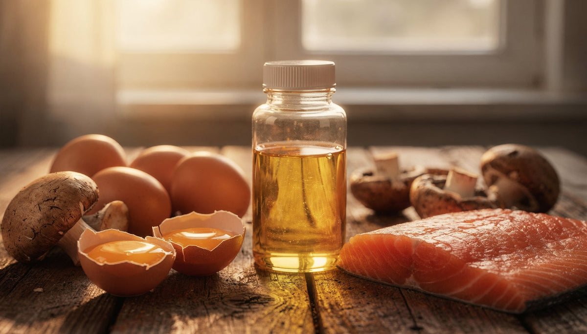 Vitamin D Sonnenlicht und Lebensmittel