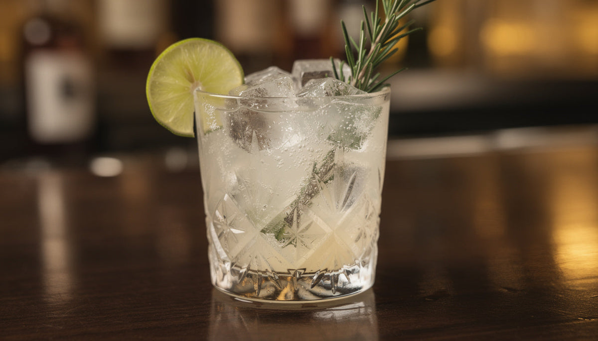 Wasserkefir-Gin-Tonic mit Limette