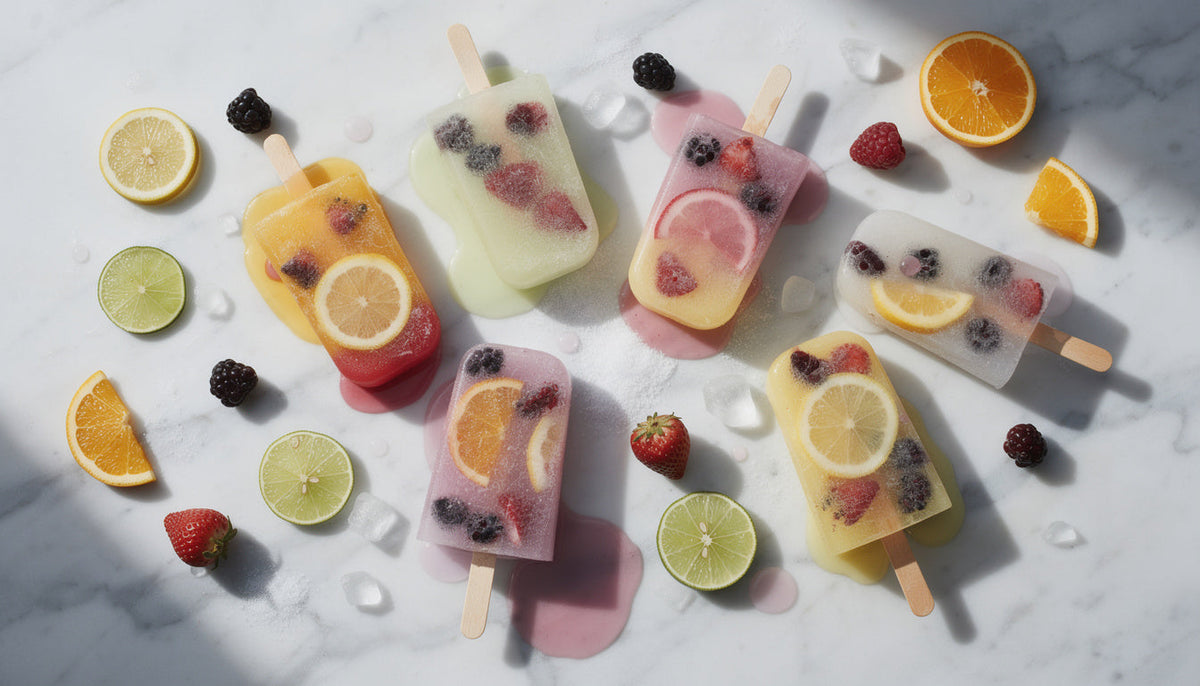 Wasserkefir-Eis am Stiel: Probiotisches Fruchteis