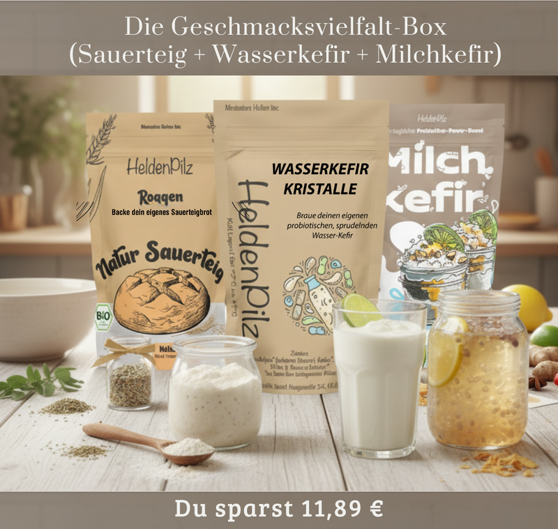 Vielfalt-Box (Sauerteig + Wasserkefir + Milchkefir)